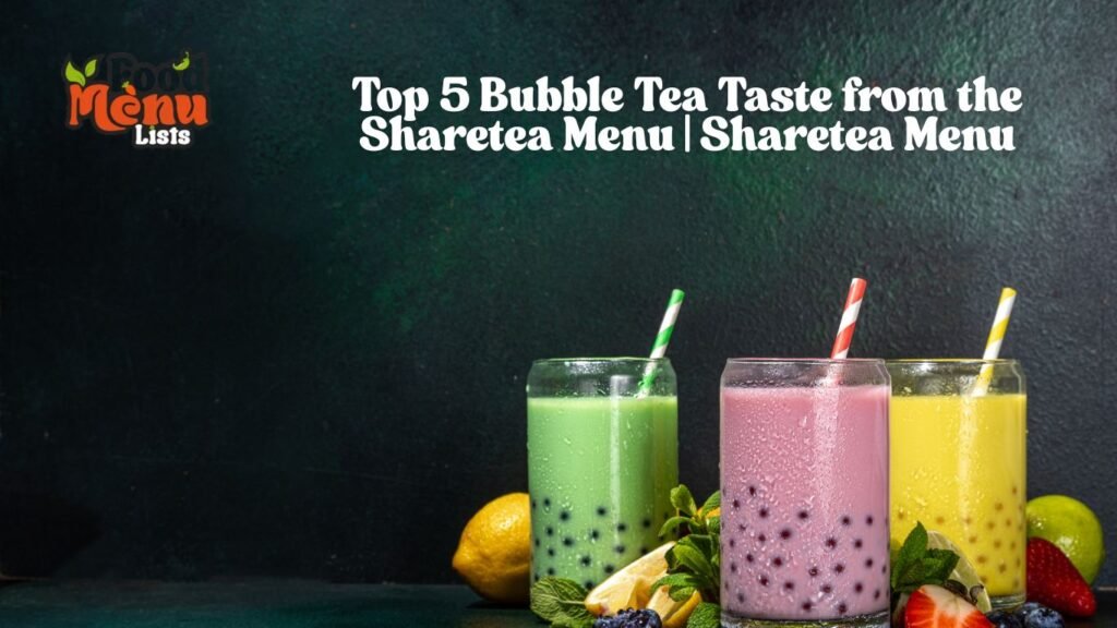 Sharetea Menu